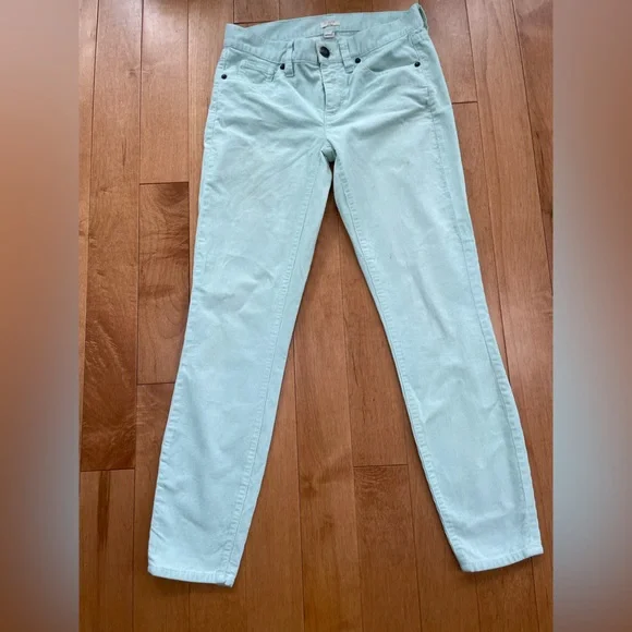 J-Crew Skinny Stretch Cord Pant Burgundy 02655 - Picture 1 of 5